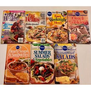 Lot of 7 Vintage Pillsbury Classic Cookbooks 90s Recipes